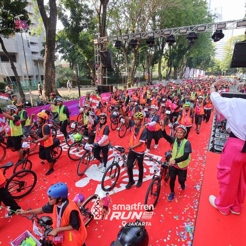 Race photo from SMARTFREN RUN 2026