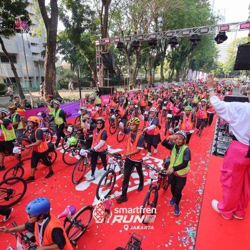 Race photo from SMARTFREN RUN 2026