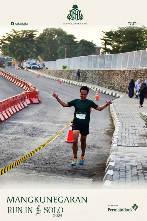 Race photo from Mangkunegaran Run 2024