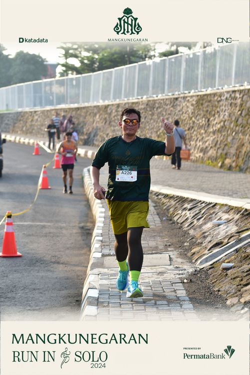 Race photo from Mangkunegaran Run 2024