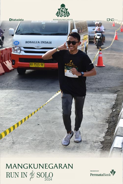 Race photo from Mangkunegaran Run 2024