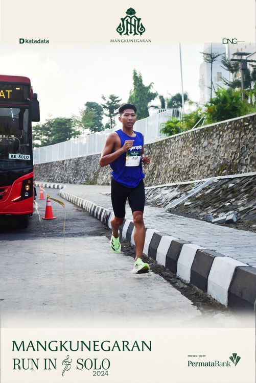 Race photo from Mangkunegaran Run 2024