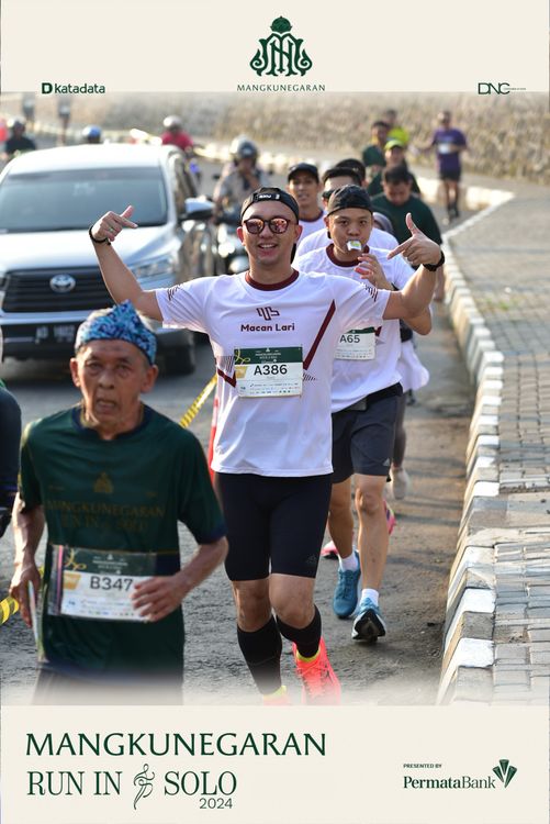 Race photo from Mangkunegaran Run 2024
