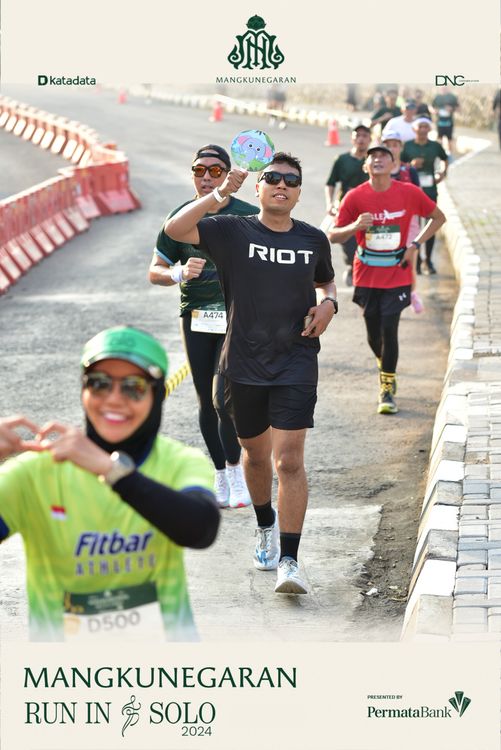 Race photo from Mangkunegaran Run 2024