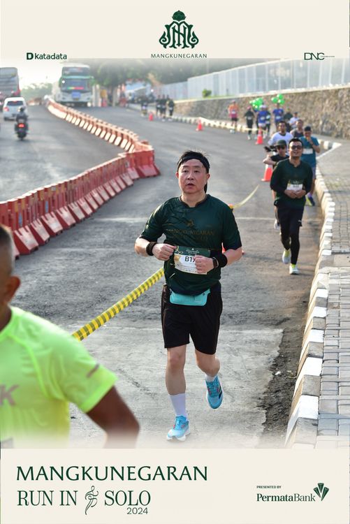 Race photo from Mangkunegaran Run 2024