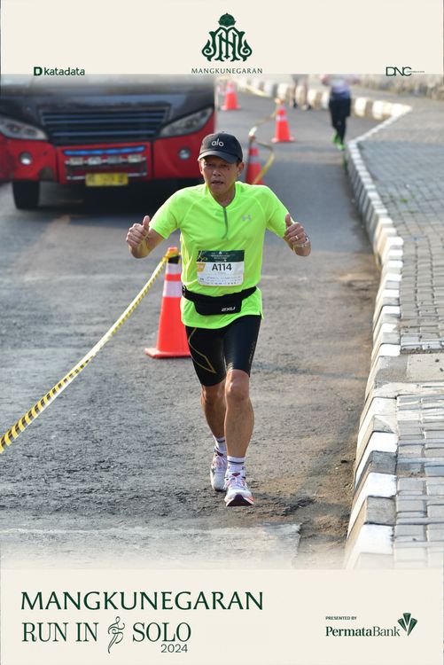 Race photo from Mangkunegaran Run 2024