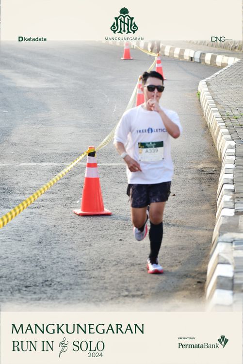 Race photo from Mangkunegaran Run 2024
