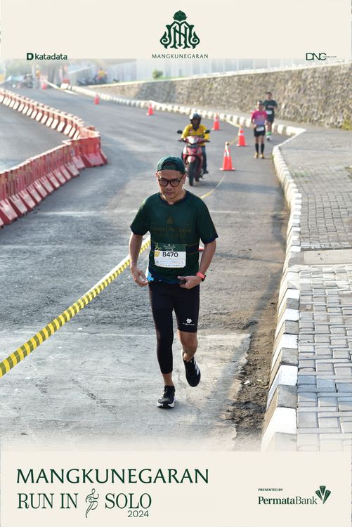 Race photo from Mangkunegaran Run 2024