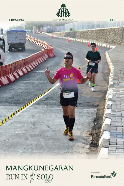 Race photo from Mangkunegaran Run 2024