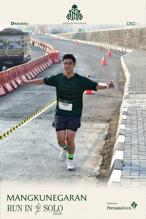 Race photo from Mangkunegaran Run 2024