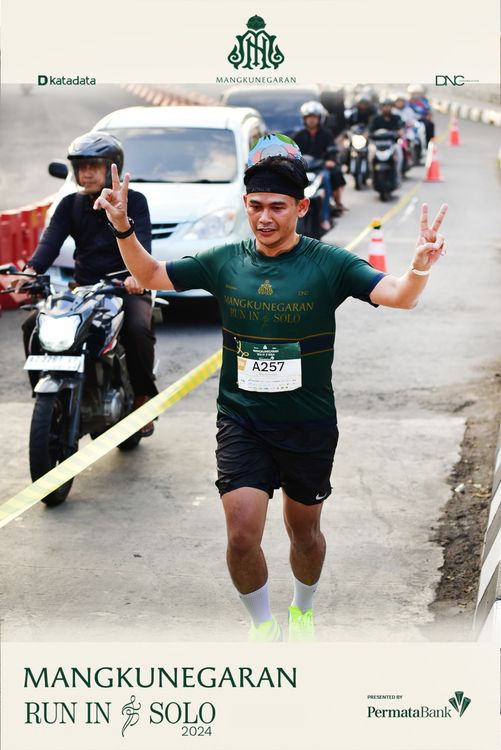 Race photo from Mangkunegaran Run 2024