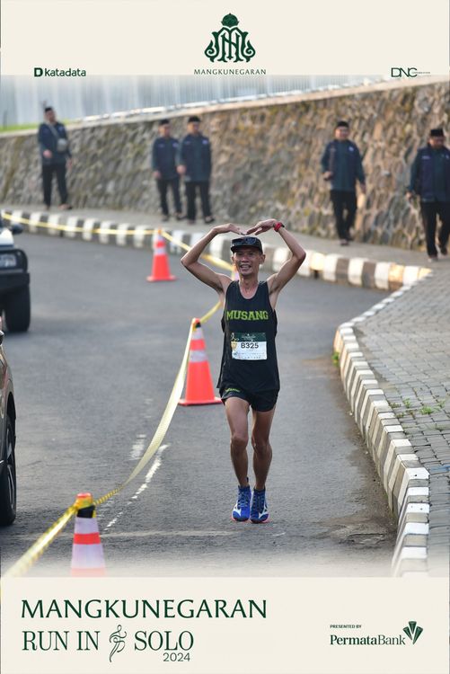 Race photo from Mangkunegaran Run 2024