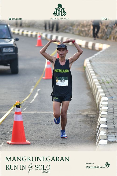 Race photo from Mangkunegaran Run 2024
