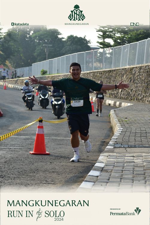 Race photo from Mangkunegaran Run 2024