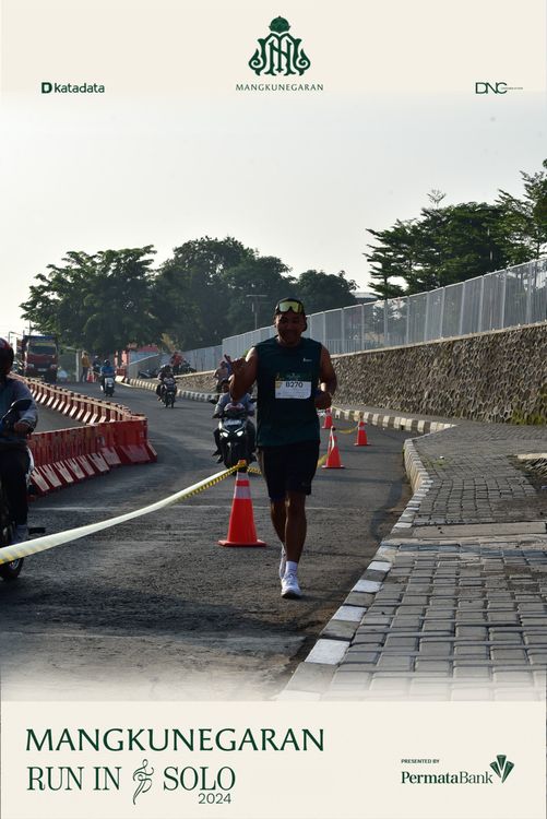Race photo from Mangkunegaran Run 2024