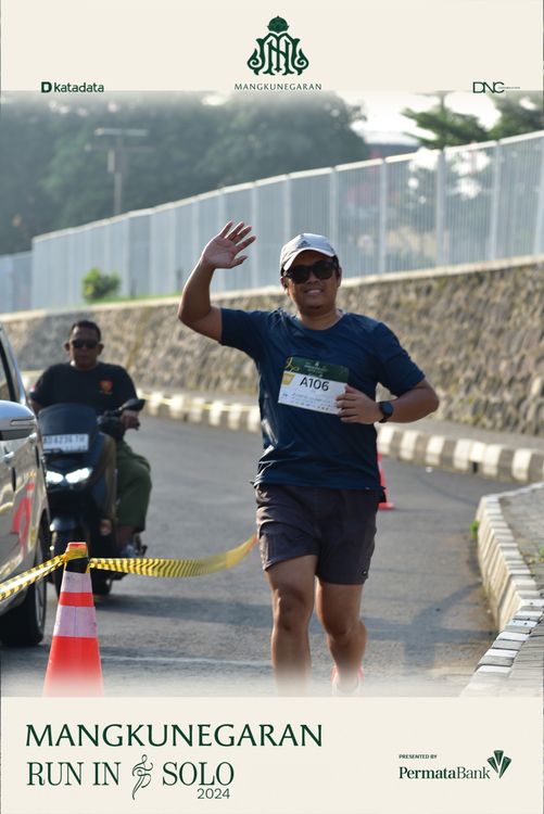 Race photo from Mangkunegaran Run 2024