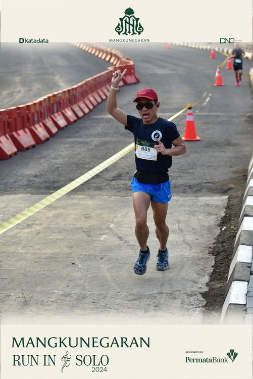 Race photo from Mangkunegaran Run 2024