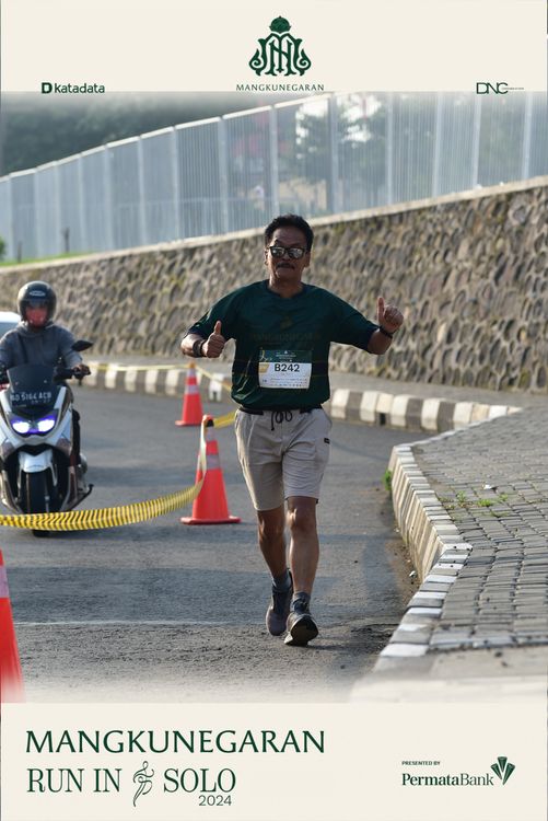 Race photo from Mangkunegaran Run 2024