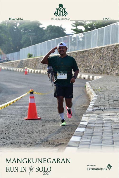 Race photo from Mangkunegaran Run 2024