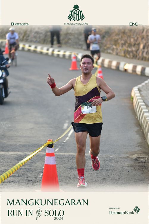 Race photo from Mangkunegaran Run 2024