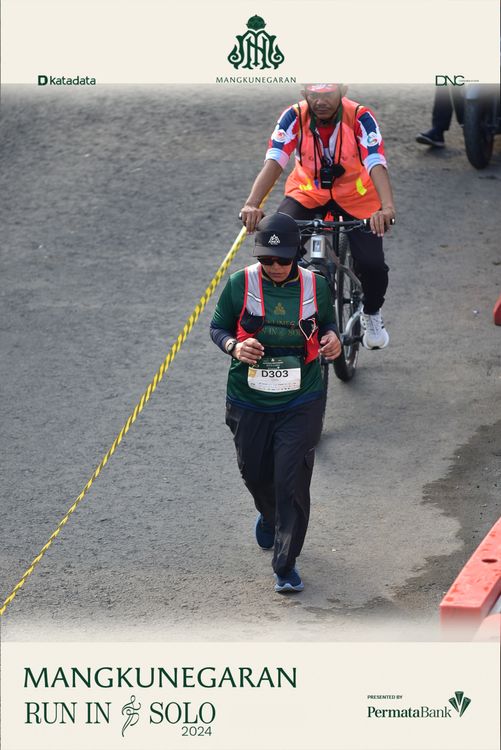 Race photo from Mangkunegaran Run 2024