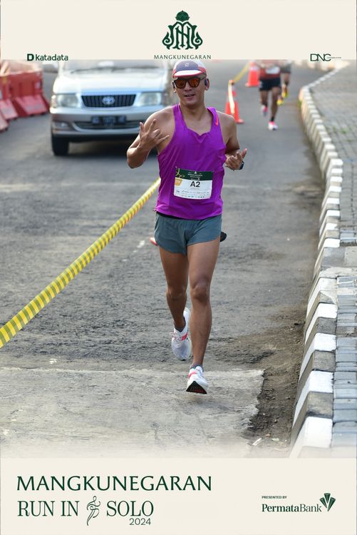 Race photo from Mangkunegaran Run 2024