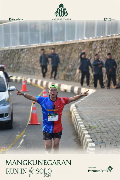Race photo from Mangkunegaran Run 2024