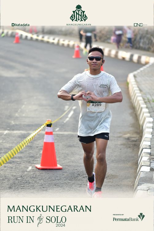 Race photo from Mangkunegaran Run 2024