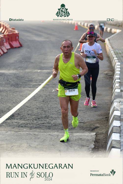 Race photo from Mangkunegaran Run 2024