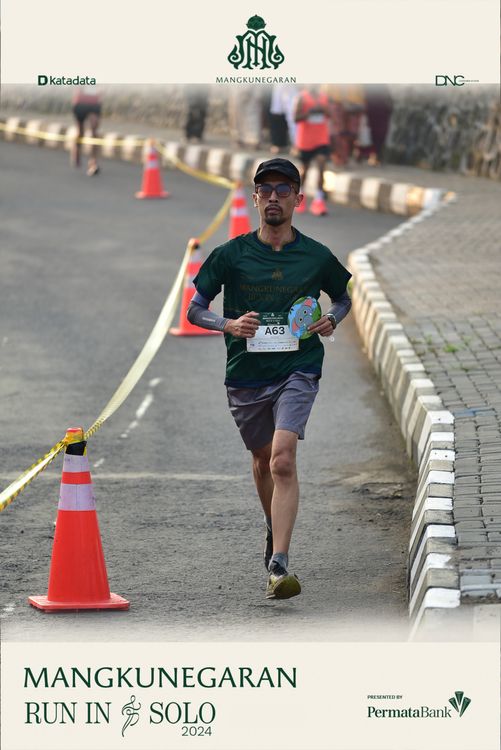 Race photo from Mangkunegaran Run 2024