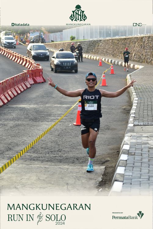 Race photo from Mangkunegaran Run 2024