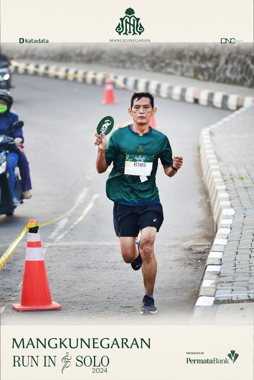 Race photo from Mangkunegaran Run 2024