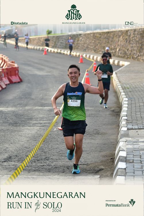 Race photo from Mangkunegaran Run 2024