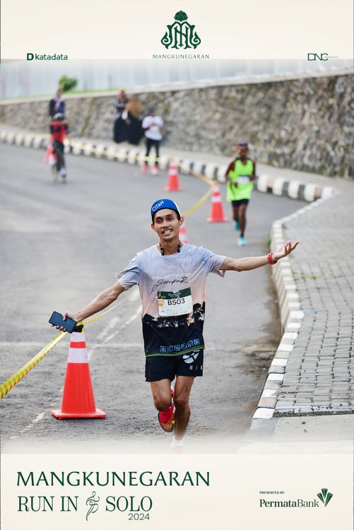 Race photo from Mangkunegaran Run 2024