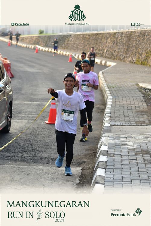 Race photo from Mangkunegaran Run 2024