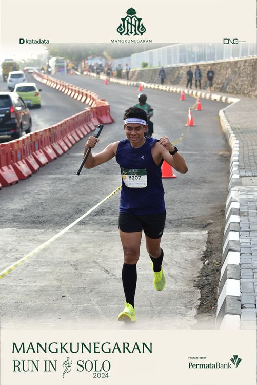 Race photo from Mangkunegaran Run 2024