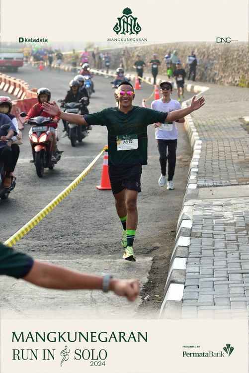 Race photo from Mangkunegaran Run 2024
