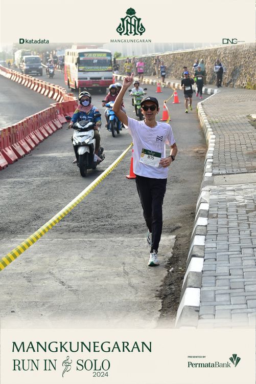 Race photo from Mangkunegaran Run 2024