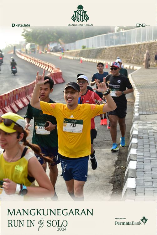 Race photo from Mangkunegaran Run 2024