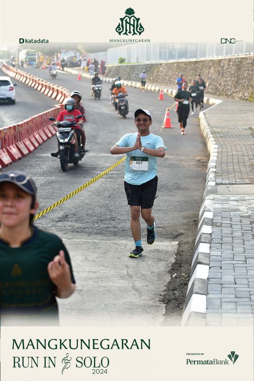 Race photo from Mangkunegaran Run 2024