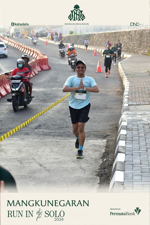 Race photo from Mangkunegaran Run 2024