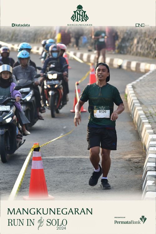 Race photo from Mangkunegaran Run 2024