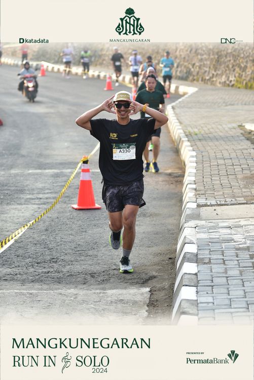 Race photo from Mangkunegaran Run 2024