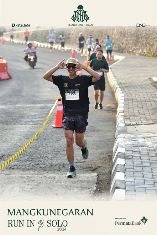 Race photo from Mangkunegaran Run 2024