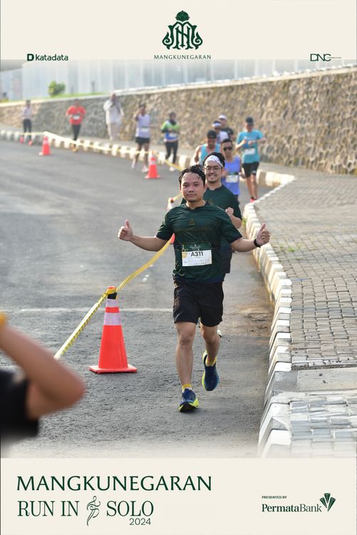 Race photo from Mangkunegaran Run 2024