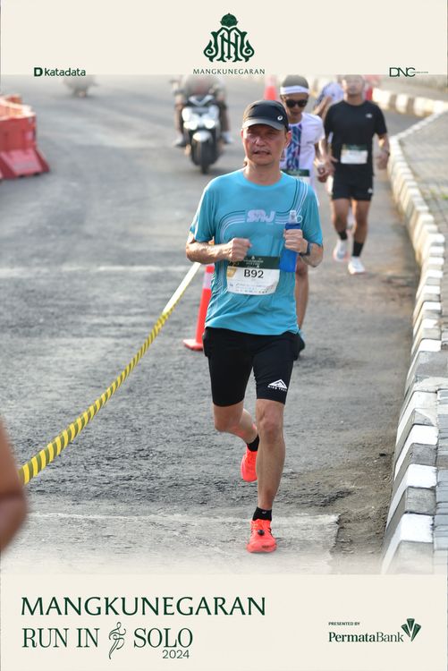 Race photo from Mangkunegaran Run 2024