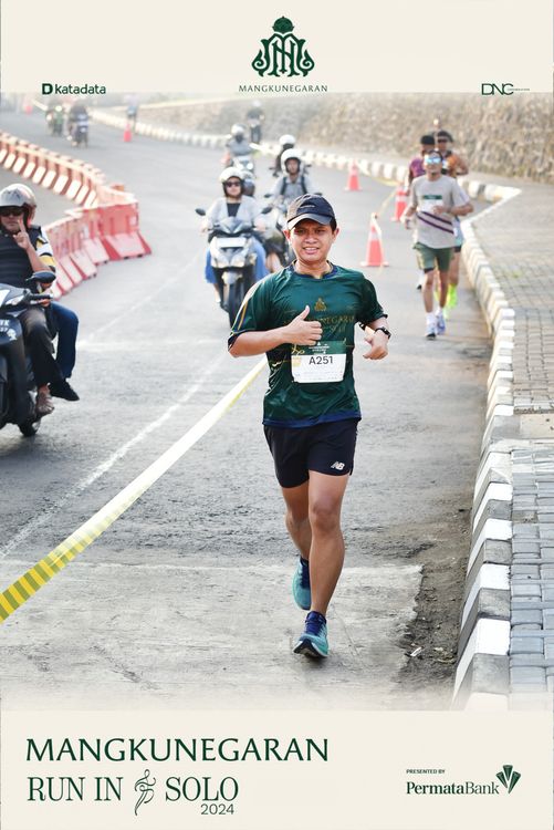 Race photo from Mangkunegaran Run 2024