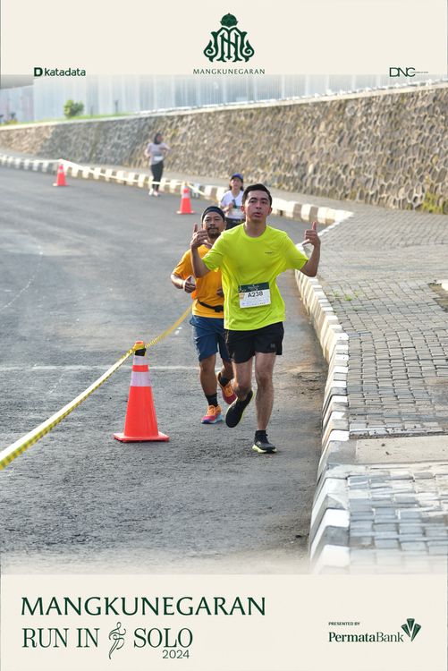 Race photo from Mangkunegaran Run 2024