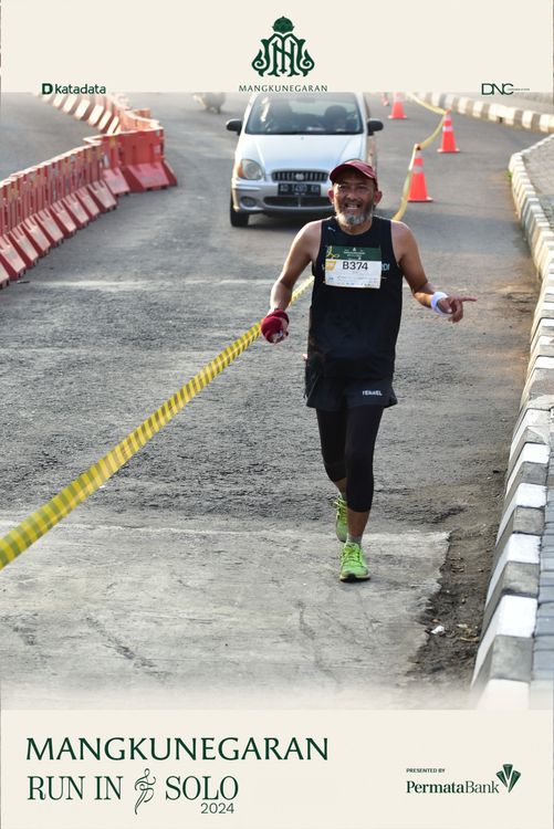 Race photo from Mangkunegaran Run 2024