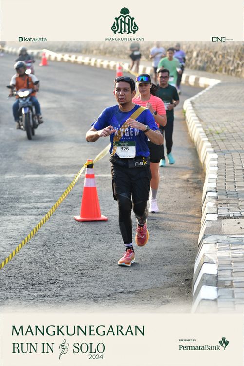 Race photo from Mangkunegaran Run 2024